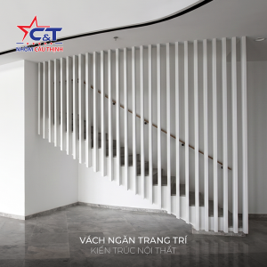 Ứng dụng vách ngăn kiến trúc sử dụng nhôm hộp
