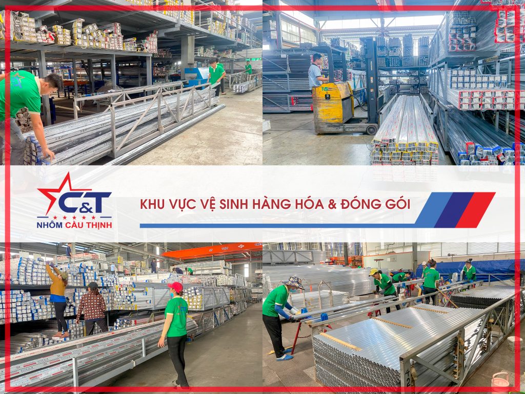 Khu vực vệ sinh hàng và đóng gói