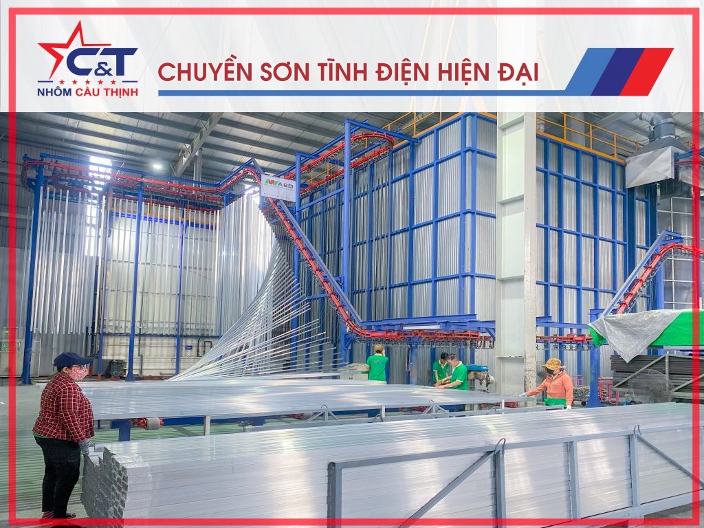 Chuyền sơn tĩnh điện hiện đại bật nhất hiện nay