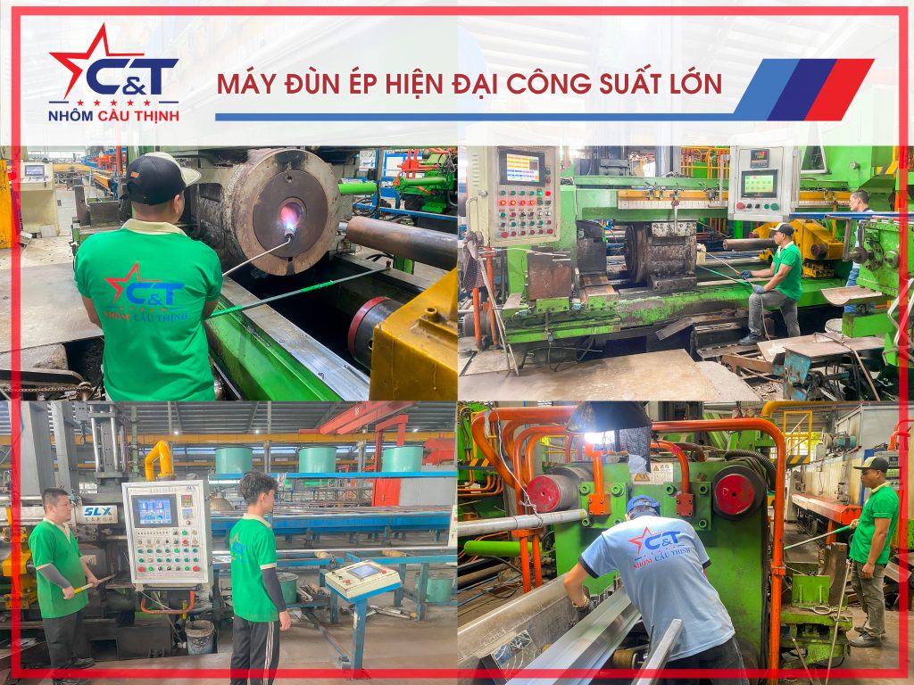 Máy dùn ép hiện đại có công suất lớn