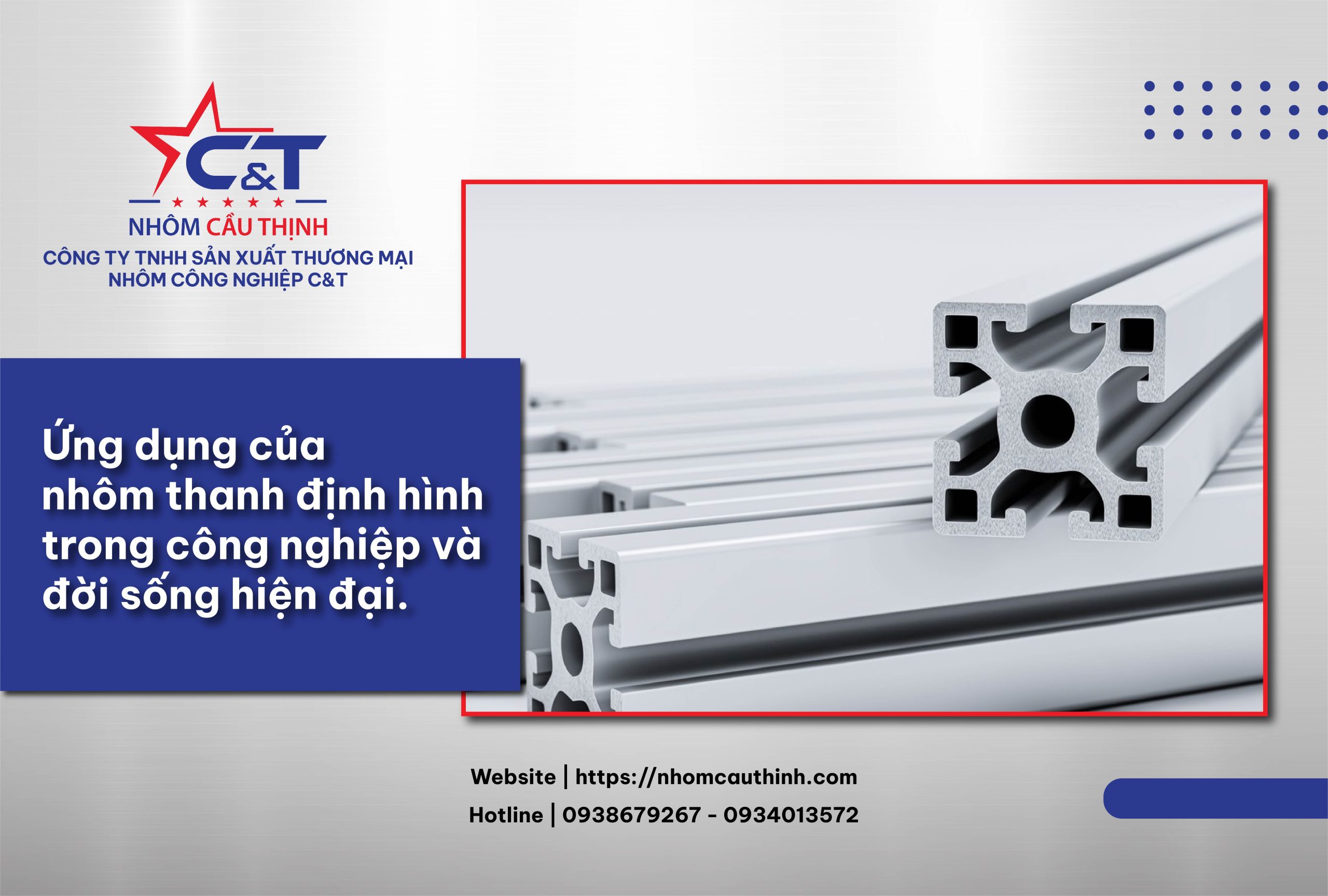 Ảnh đại diện Bài Blog - Ứng dụng của nhôm thanh định hình trong công nghiệp và đời sống hiện đại