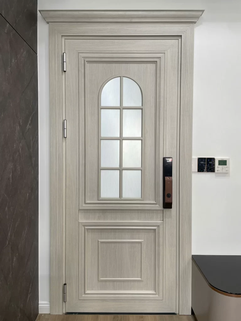 Cửa nhôm hệ khuôn phào cao cấp với thiết kế tân cổ điển