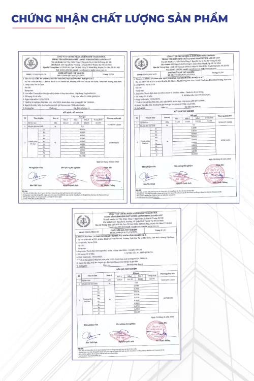 phieu-thu-nghiem-hop-kim-nhom-bo-3-vinacontrol-chat-luong-nhom-cau-thinh Bộ 3 phiếu thử nghiệm hợp kim nhôm của Nhà máy Nhôm Cầu Thịnh do Vinacontrol kiểm định.