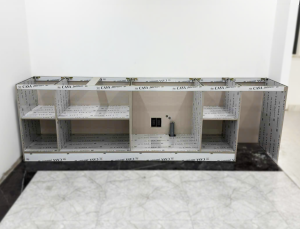 Hình ảnh tủ bếp nhôm được làm bằng dòng nhôm cao cấp - Nhôm Nội Thất (Casa Interior) của Nhôm Cầu Thịnh