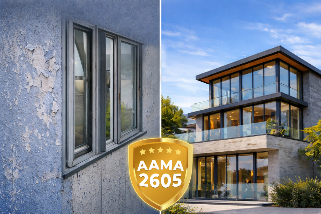 Tiêu chuẩn AAMA 2605 giúp bề mặt nhôm bền màu, công trình luôn như mới