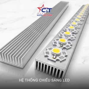 Ứng dụng nhôm tản nhiệt trong Hệ thống chiếu sáng LED